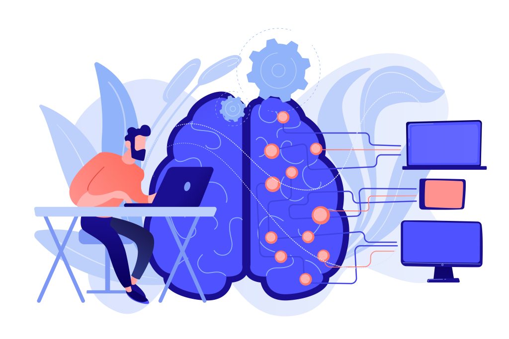 Local SEO optimization: A dashboard displaying automated NAP consistency across multiple business listing sites and keyword performance metrics for improved search engine rankings.